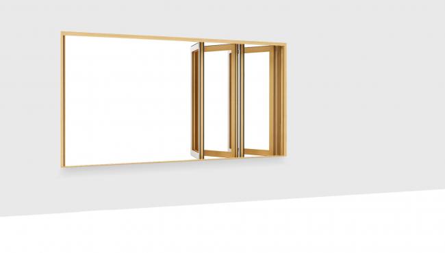 Centor 255 Folding Window in oak