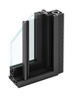 Centor system 400 series with aluminum interior & exterior and built-in insect screen and shade